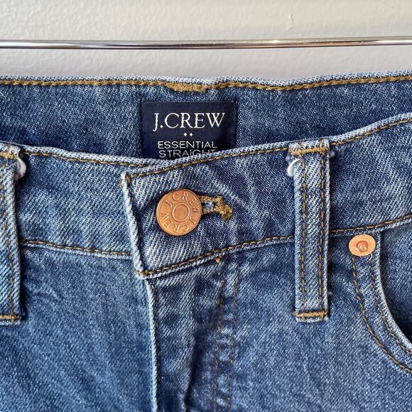 J Crew Jeans Size 28 Womens Blue Essential Straight Stretch Medium Wash Denim - Picture 2 of 11